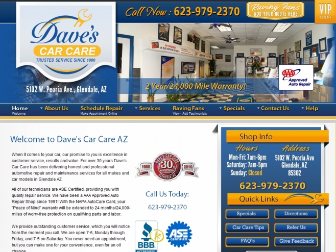 Automobile Oil Change Repair Shop Glendale AZ 85302 | Oil Change Service Car Repair 85302